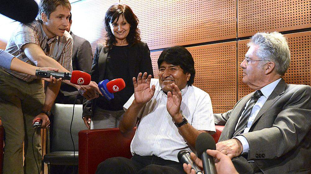 2013 musste Evo Morales in Wien zwischenlanden. Andere Staaten verweigerten ihm den Überflug, weil Edward Snowden an Bord vermutet wurde