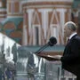 Putin hält eine Rede anlässlich der Feierlichkeiten: "Gegen unser Vaterland wurde ein echter Krieg entfesselt", sagte er
