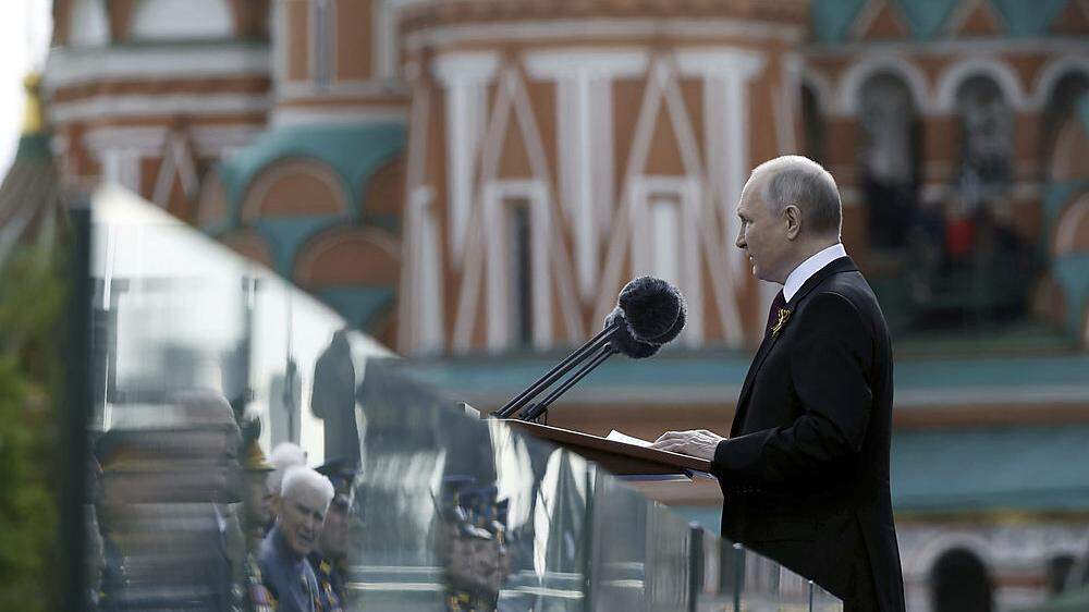 Putin hält eine Rede anlässlich der Feierlichkeiten: &quot;Gegen unser Vaterland wurde ein echter Krieg entfesselt&quot;, sagte er