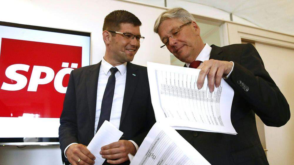 Zwei, die miteinander können: Martin Gruber (ÖVP), Peter Kaiser (SPÖ)