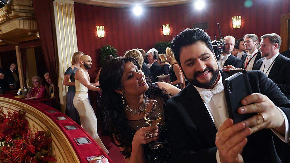 Anna Netrebko und ihr Ehemann Yusif Eyvazov auf dem Wiener Opernball