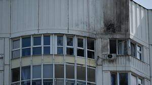 Auch in Moskau waren diese Woche durch ukrainischen Beschuss leichte Schäden entstanden 