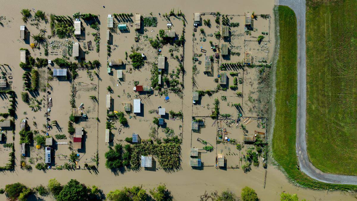 Unwettersituation in Altach