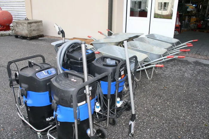 Wassersauger sind auch im Gepäck