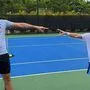 Milos Raonic (links) und Diego Schwartzman
