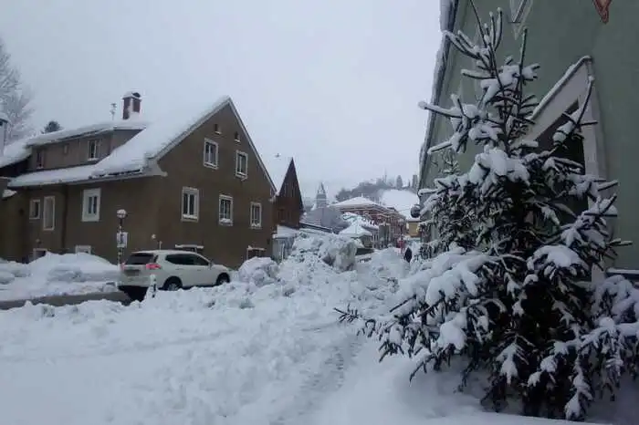 Schnee in Eisenerz