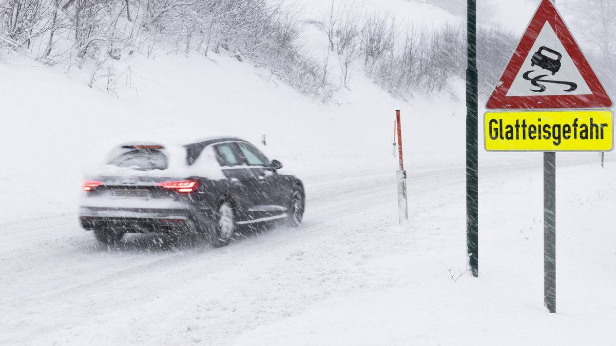 Vor einem Jahr: Starker Schneefall in Schladming in der Steiermark