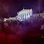 ABD0097_20241003 - WIEN - ÖSTERREICH: Demonstration "Es ist wieder Donnerstag - Nein zur FPÖ in der Regierung! FIX ZAM gegen Rechts!", nach der Nationalratswahl, aufgenommen am Donnerstag, 3. Oktober 2024 vor dem Parlament in Wien. - FOTO: APA/ROLAND SCHLAGER