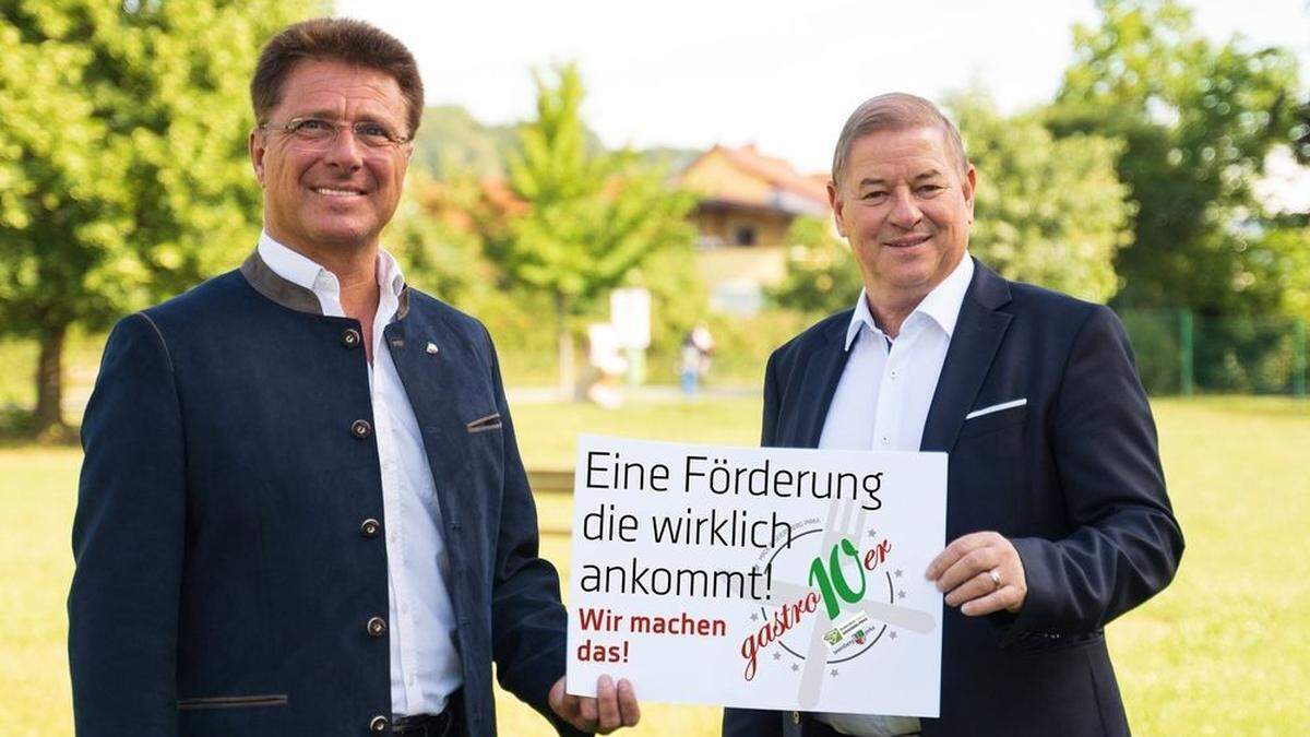 SPÖ-Bürgermeister Werner Baumann (links) und Hans Hönegger, Vorsitzender des Tourismusverbandes