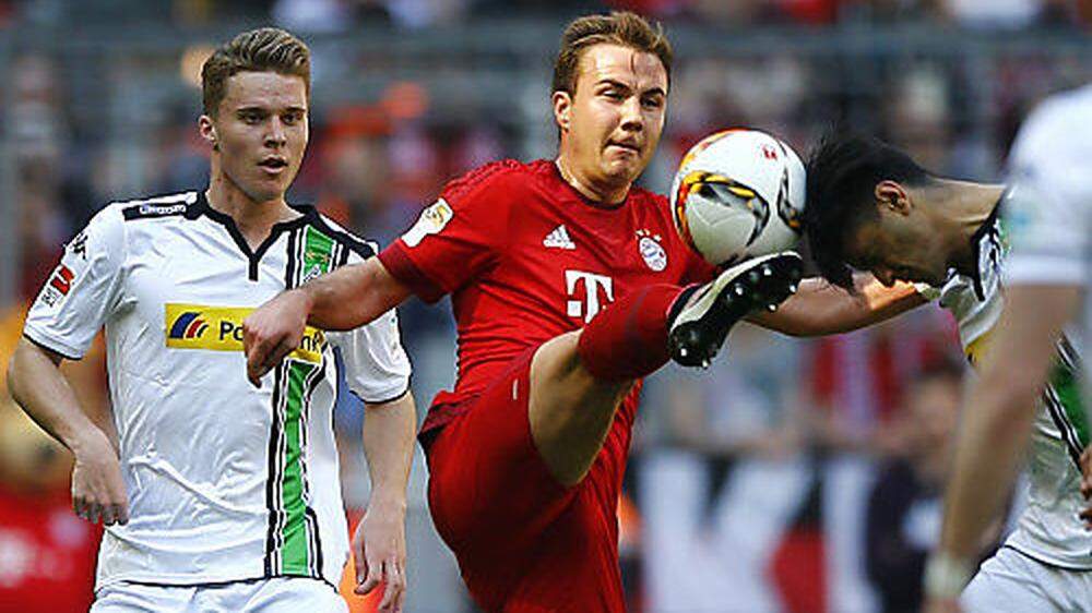 Mario Götze (rechts) und die Bayern holten nur ein X