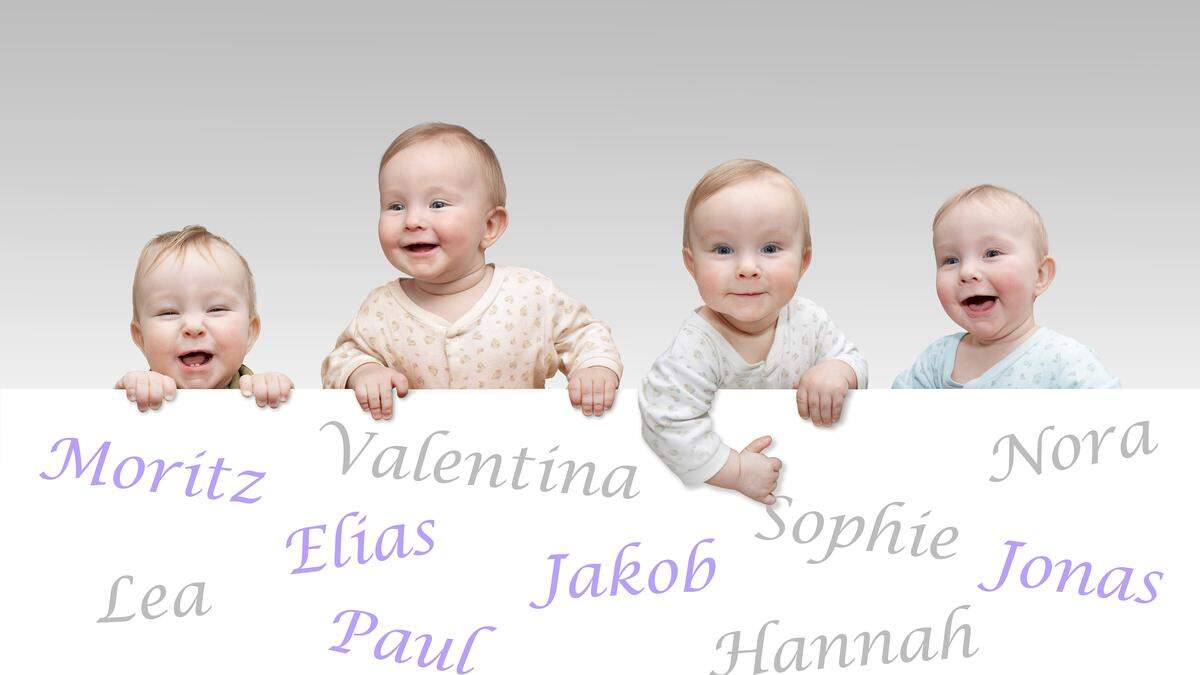 Das sind die beliebtesten Kindernamen im Bezirk: Moritz, Elias, Valentina und Hannah