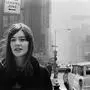 (FILES) French actress Francoise Hardy walks in the streets of New-York city, on April 1965, in the USA. photo PPP / DISQUES VOGUE. French singer Francoise Hardy, has died at the age of 80, her son Thomas Dutronc announced on June 11, 2024 on his social networks. (Photo by Disques Vogue / AFP)