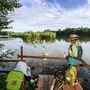 Beliebter Verweilpunkt am R2 (Murradweg): Der Stausee in Altgralla 