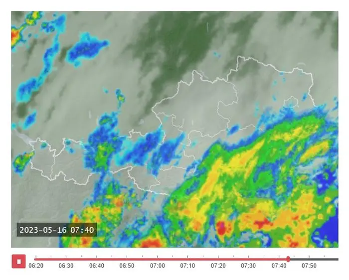 Unwetter ziehen von Slowenien herein