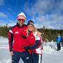 Stefan Mayer und seine Freundin Gabriela Jaindl organisieren die Dating-Schneeschuhwanderung