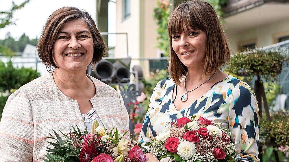 Renate Jausner-Zotter und Nachfolgerin Sabine Omann