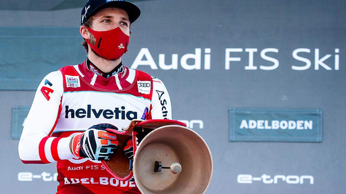 Marco Schwarz hat seinen ersten Sieg in einem Slalom: Erfolg in Wengen 