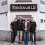 Die neue Crew vom Eckhaus15:  David Biggins und Gary Round, flankiert von den Brüdern Lukas und Florian Turek