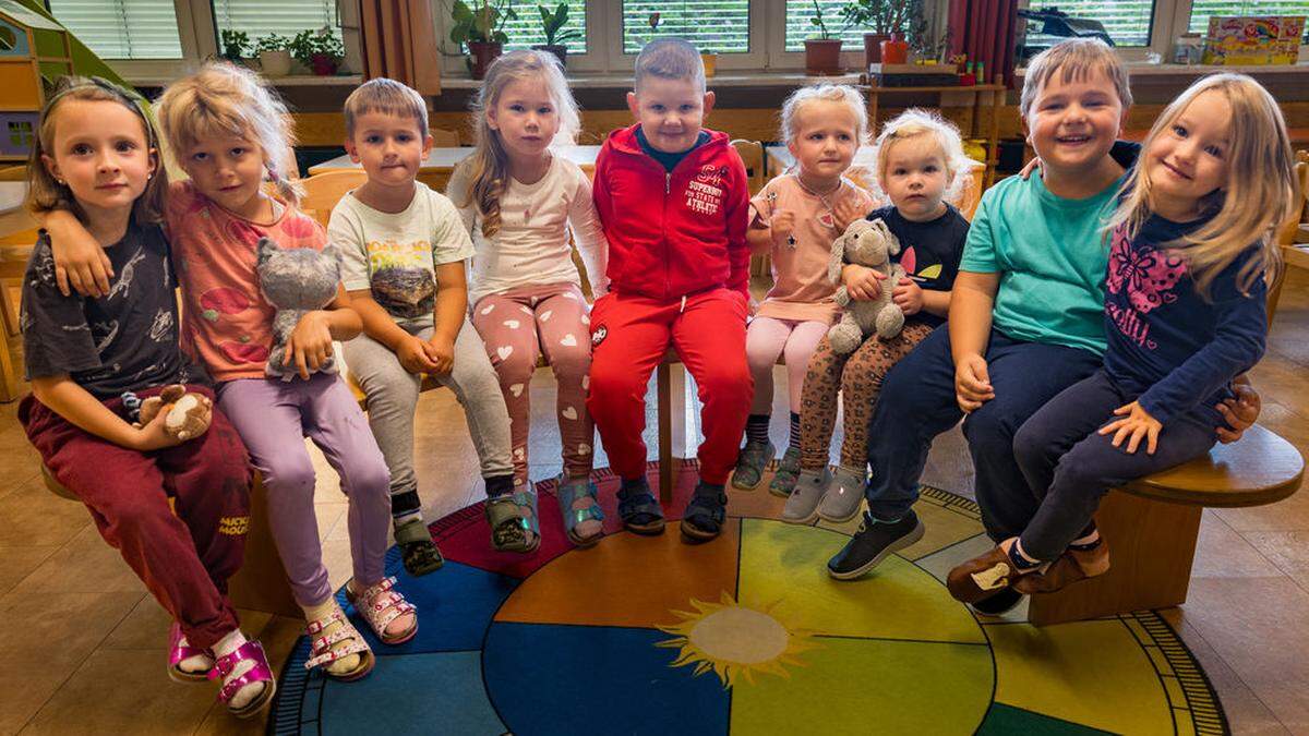 Die Kinder der Kindergruppe Pinocchio 