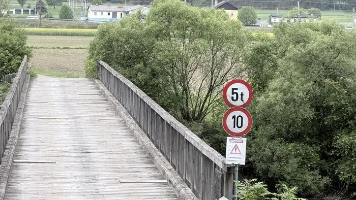 Die hölzerne Chromwerkbrücke ist ab 21. September gesperrt
