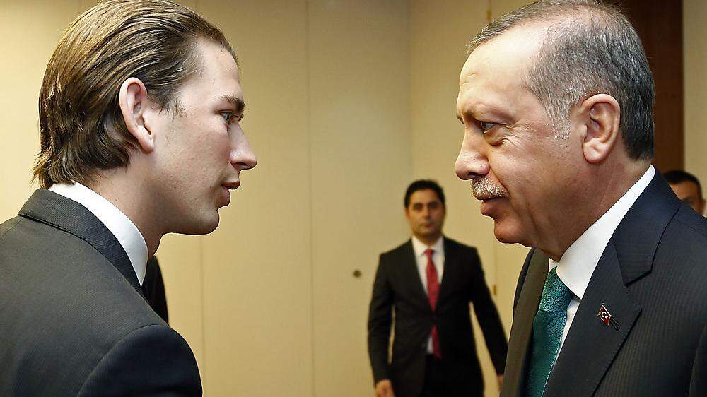 Außenminister Kurz mit dem türkischen Präsidenten Erdogan