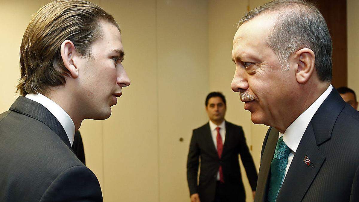 Außenminister Kurz mit dem türkischen Präsidenten Erdogan