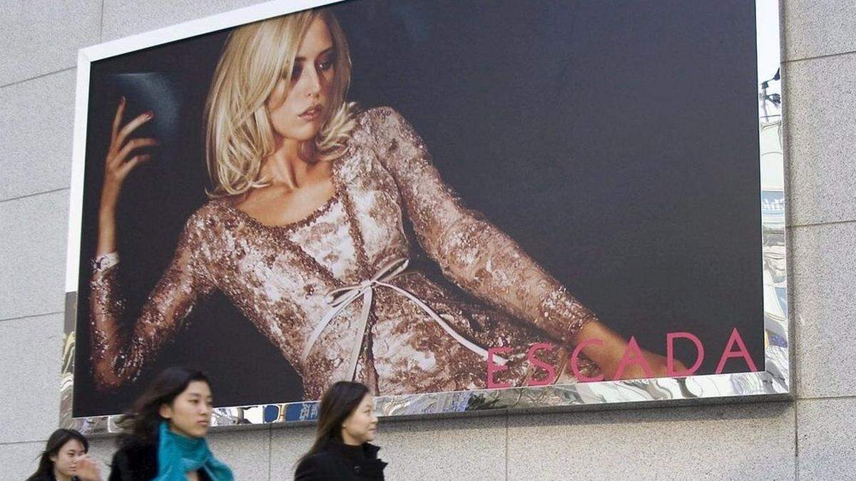 Escada-Werbung (in Shanghai)