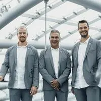 Neuzugang Michael Raffl, Neo-Trainer Manny Viveiros und Bullen-Kapitän Thomas Raffl