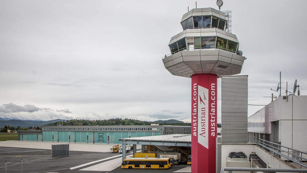 Der Flughafen in Klagenfurt