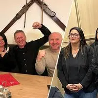 Bei der FPÖ in Bruck (links) war gestern Feierstimmung, ein paar hundert Meter herrschte bei der SPÖ blankes Entsetzen