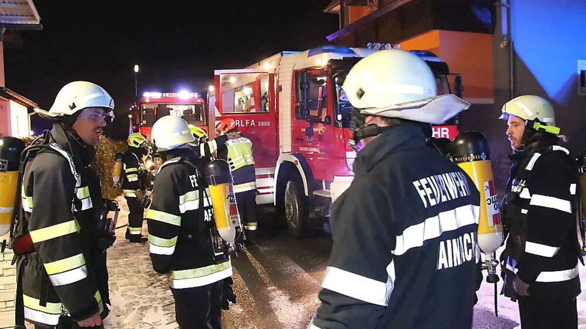 Drei Feuerwehren rückten zu dem Brand aus