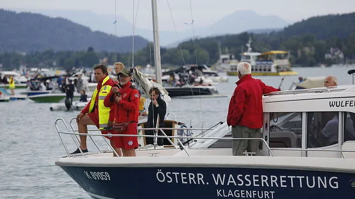 Die Wasserrettung im Einsatz am Wörthersee