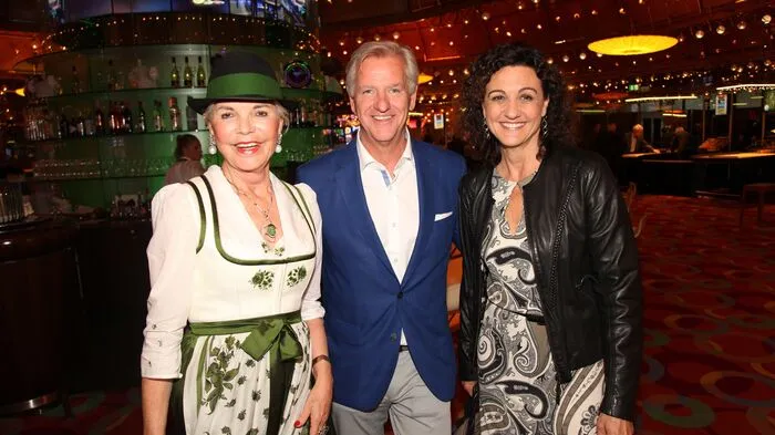 Milliardärin Friederike Wlaschek mit Klaus und Margot Graf.