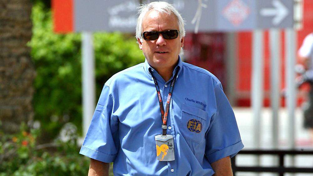 Er ist guter Dinge: FIA-Renndirektor Charlie Whiting