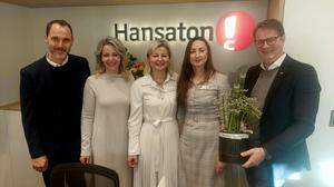 Bürgermeister Marcus Martschitsch gratulierte dem Hansaton-Team