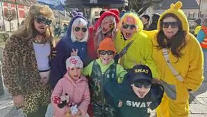 Buntes Treiben am Passailer Hauptplatz am Faschingdienstag