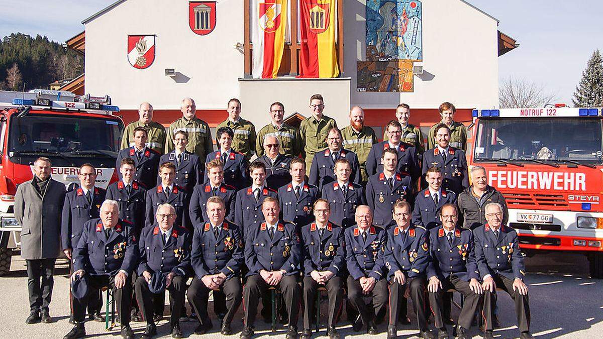 Die Kameraden der Freiwilligen Feuerwehr Globasnitz