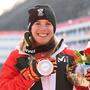 Katharina Liensberger strahlte in Yanqin über die Silbermedaille im Slalom