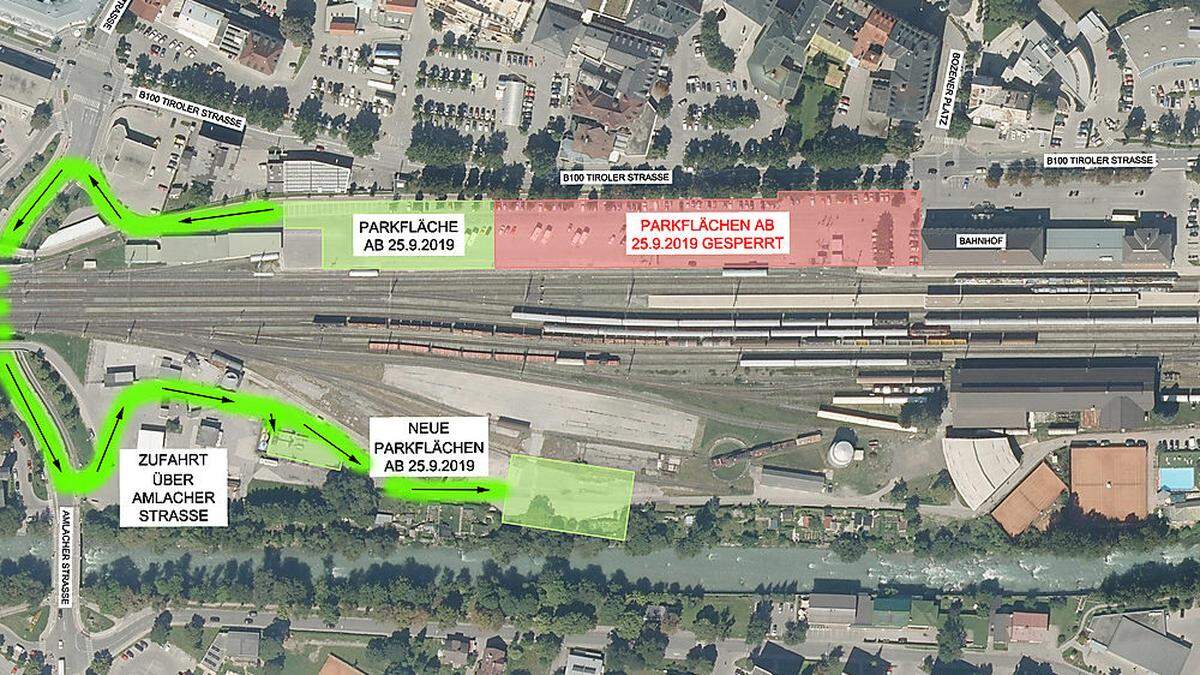 Im Grünbereich kann ab 25. September geparkt werden 