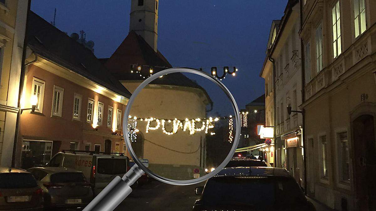 Seit Jahren ein Blickfang: der Pumpe-Schriftzug