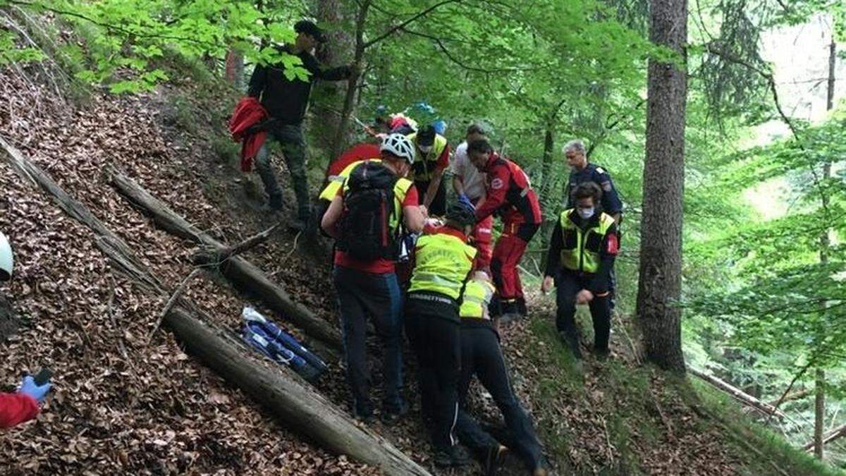 Schwieriger Einsatz für die Bergrettung