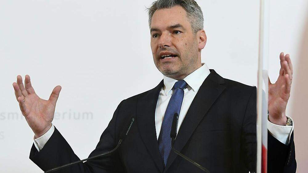 Innenminister Karl Nehammer 