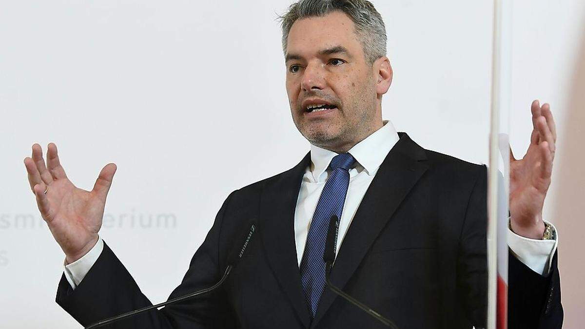 Innenminister Karl Nehammer 