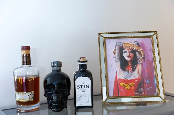 ... „Blues Brothers“-Darsteller Dan Akroyd und seinen „Crystal Head Vodka“ (2. Flasche von links im Bild) oder einem Charity-Bild von Skistar Marcel Hirscher von sich reden machte, haben hier einen ganz besonderen Ort geschaffen.