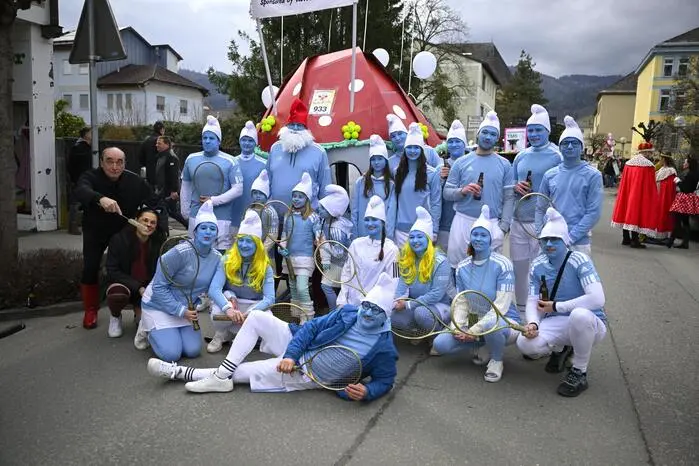 Gesichtet wurde auch eine Gruppe Schlümpfe
