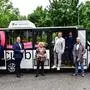 Die Mitglieder des Villacher Stadtsenats überzeugen sich vom neuen E-Citybus