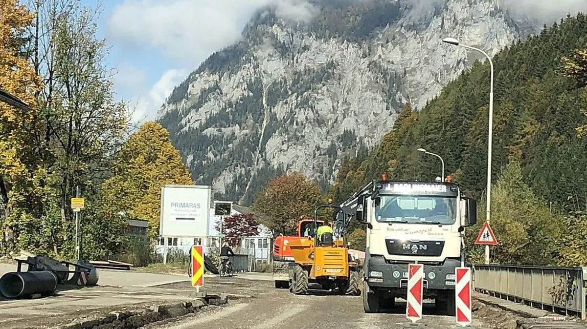 In Vordernberg und Eisenerz wird bei den Straßensanierungen mit Hochdruck gearbeitet	