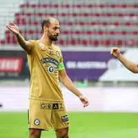 Jon Gorenc Stankovic und Coach Christian Ilzer (Sturm).