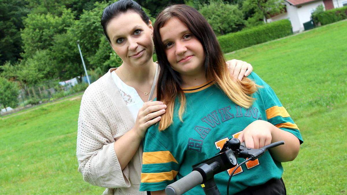 Wieder vereint. Aylina und ihre Mama Katarina Ritzinger