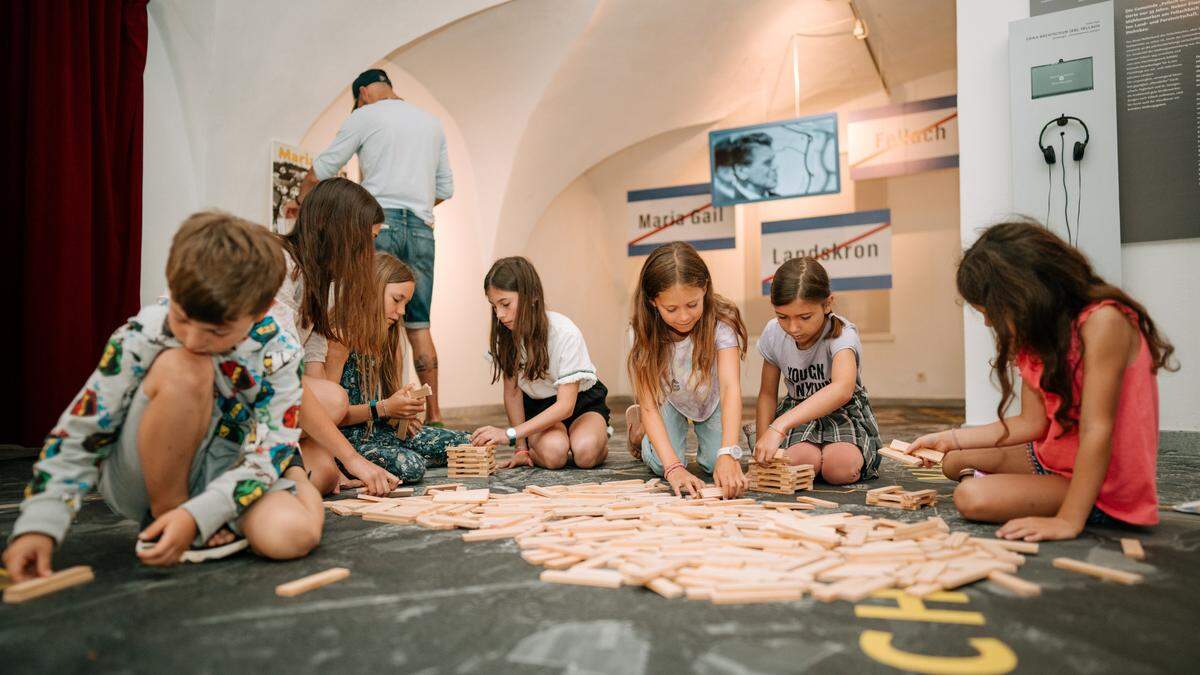 Viele Stationen zum Mitmachen gibt es im Villacher Stadtmuseum